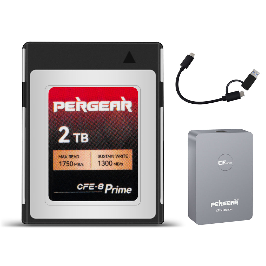 PERGEAR CFExpress-B 2TB メモリーカードとカードリーダー PERGEAR CFE-B Prime CFexpress Type-B Memory Card(2TB) - 2023