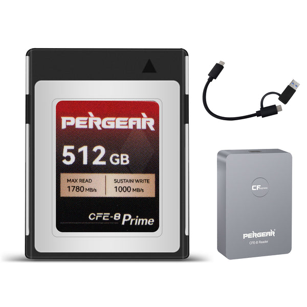 PERGEAR CFE-B Prime CFexpress Type-B Memory Card(512GB)