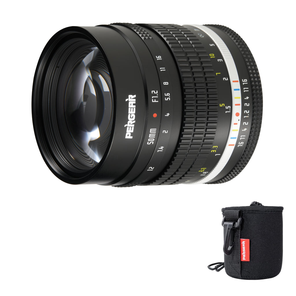Pergear 50mm F1.2 APS-C Large Aperture MF Lens for X/E/Z/RF and M4/3 M