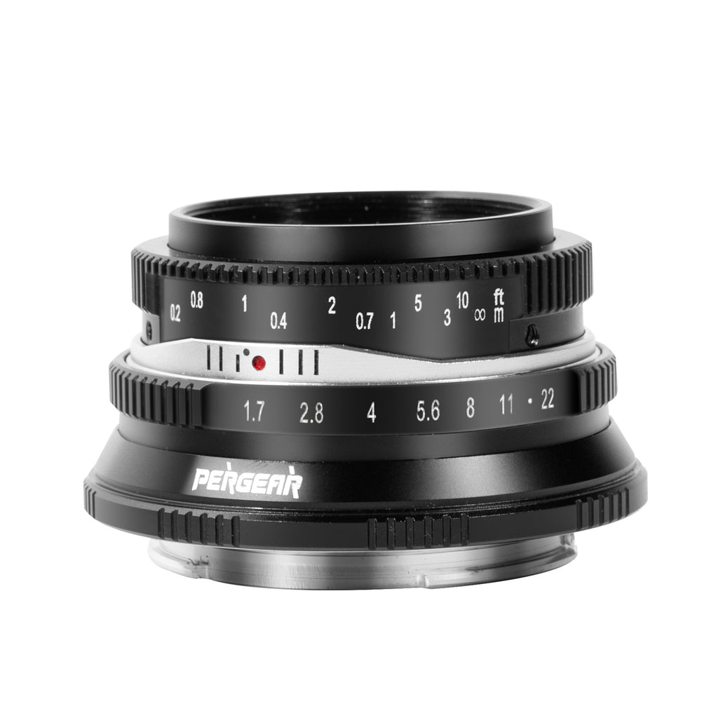 lens gear Pergear 25mm F1.7 Large Aperture Lightweight MF APS-C Lens