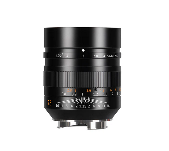 7Artisans M 75mm f/1.25 II Full-frame lens for Leica M – Pergear