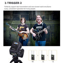 Comica CVM-WM100 Plus UHF 1-trigger-2wireless microphone