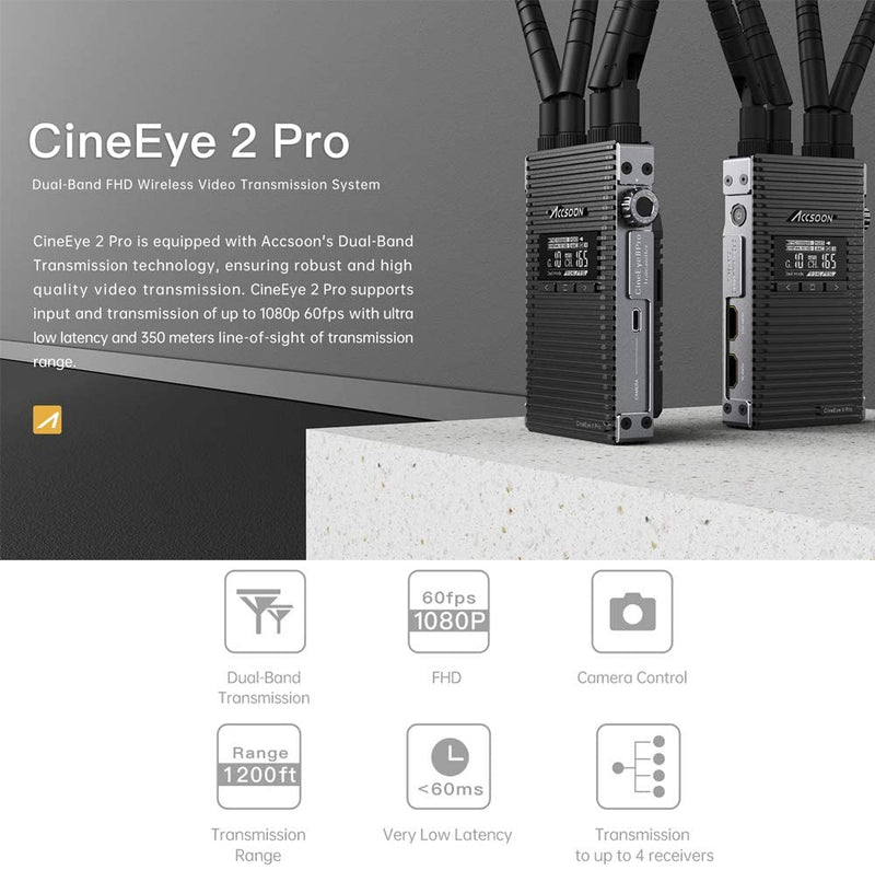 ACCSOON CineEye 2 Pro Wireless HD 1080P HDMI Transmission Set
