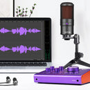 Synido Voice 100 Audio Interface, Supports Real-time Monitoring and Singing