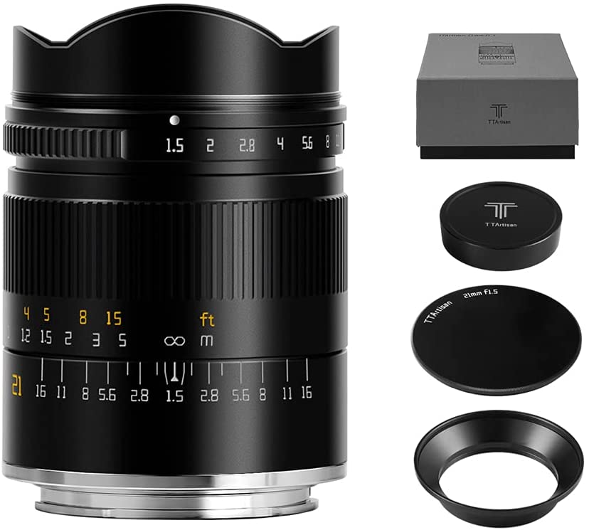 TTArtisan 21mm F1.5 Full-frame Wide-angle Lens for Sony E-mount