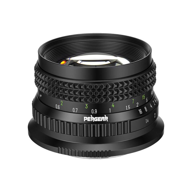 Pergear 50mm f/1.4 Full Frame Manual Focus Lens for E/Z/L/RF Mount Cam