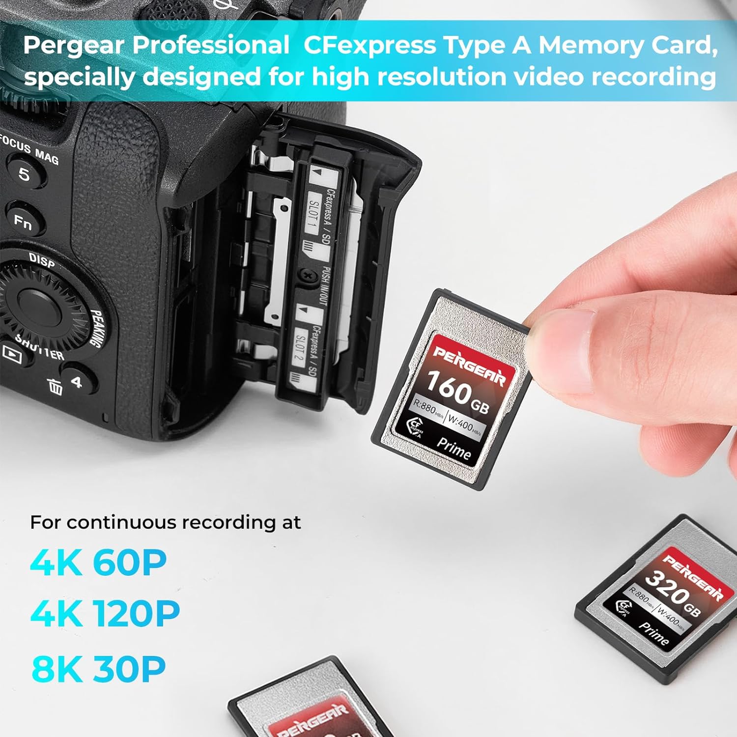 Pergear VPG200 Professional CFexpress Type A Memory Card (160GB)