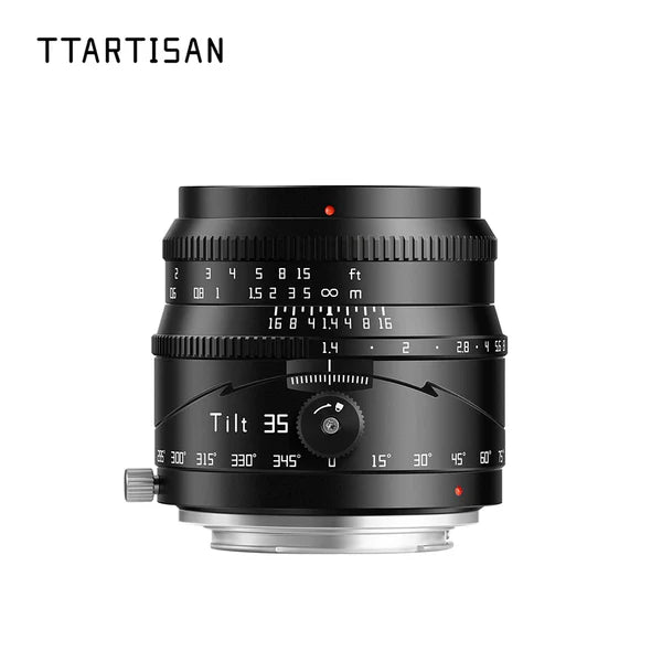 TTArtisan Tilt 35mm F1.4 APS-C Lens for X/E/Z/RF and M4/3 Mount Mirrorless Cameras