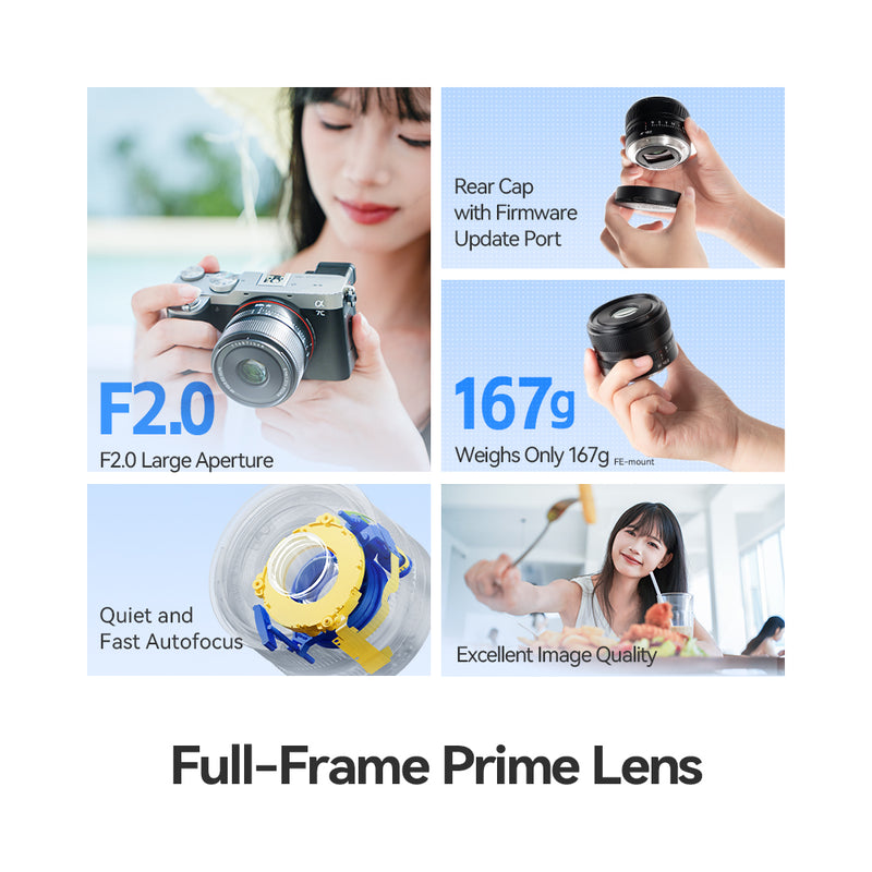 TTArtisan 40mm f/2 Full-Frame STM+ AF Autofocus Compact Lightweight Lens for E/Z
