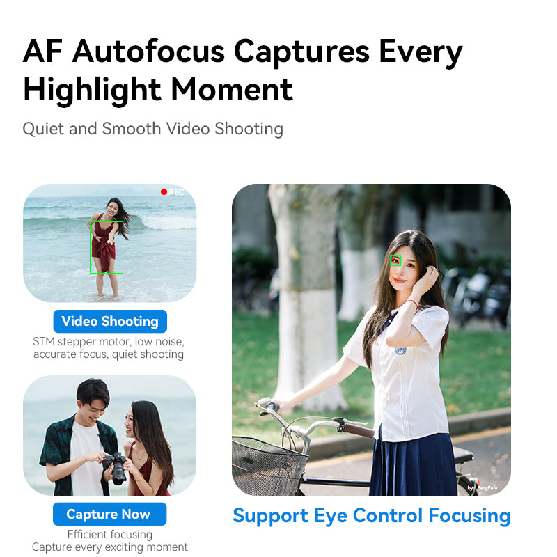 7Artisans 85mm F1.8 Full-frame AF Autofocus Portrait Lens for Leica/Sony and Nikon Cameras