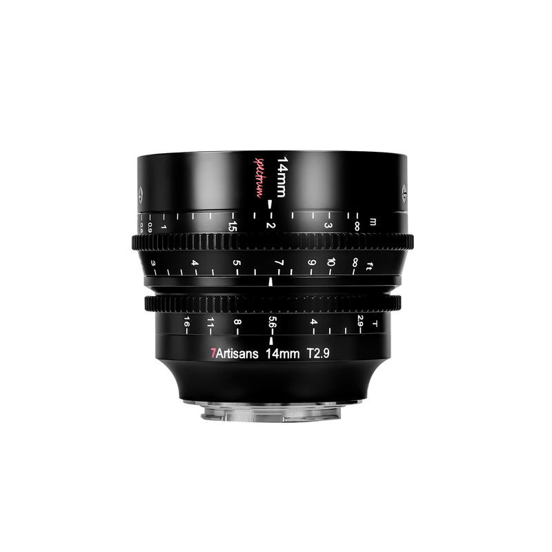 7Artisans 14mm T2.9 Full-Frame Cine Lens for Mirrorless Cameras