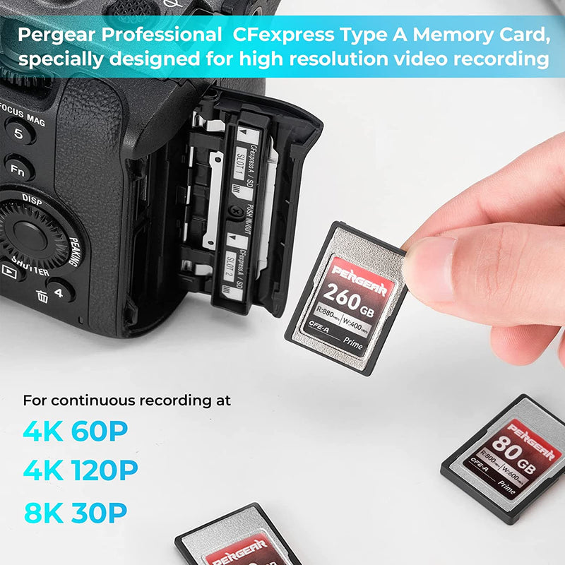 Pergear Professional CFexpress Type A Memory Card (260GB)