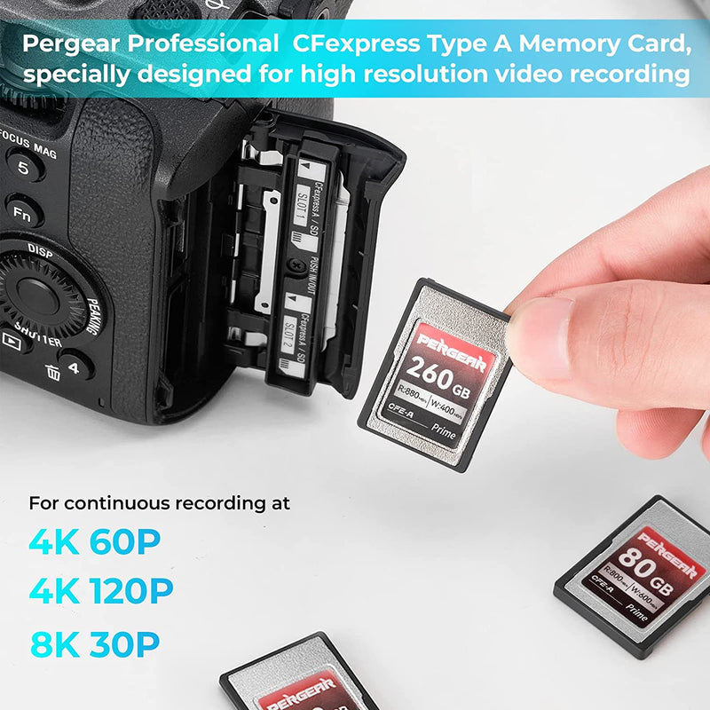 Pergear Professional CFexpress Type A Memory Card (520GB)