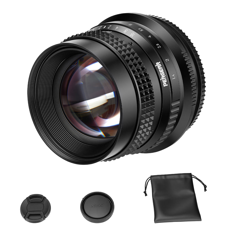 CANON LENS 50mm F/1.4 マニュアル レンズ @4383 Pergear 50mm f/1.4 Full Frame Manual Focus Lens for E/Z/L/RF Mount Cam