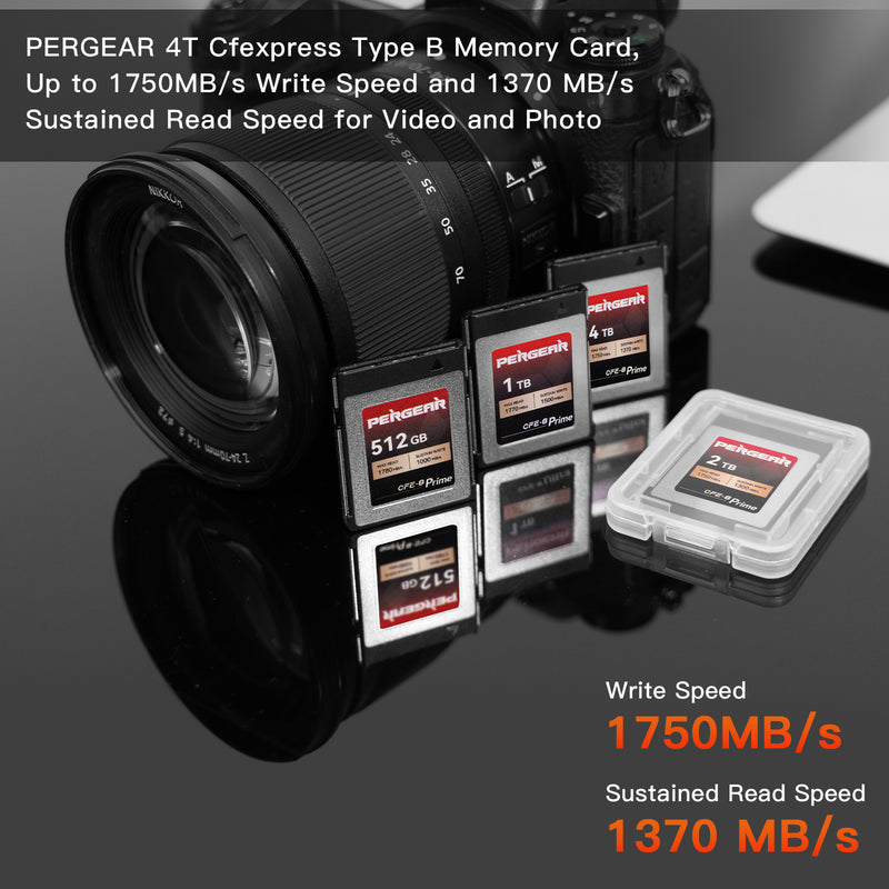 PERGEAR CFE-B Prime CFexpress Type-B Memory Card(2TB) - 2023 Upgrade Version