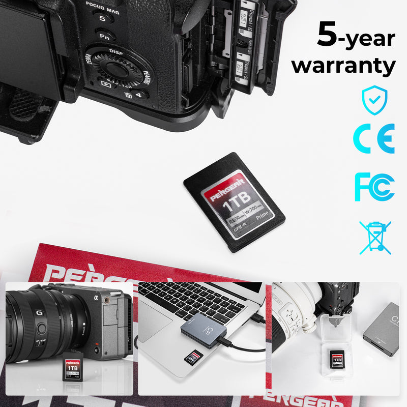 Pergear VPG200 Professional CFexpress Type A Memory Card (1TB)
