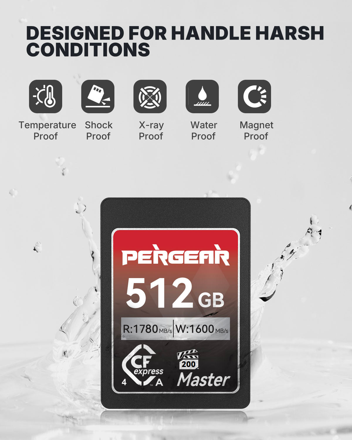 Pergear 512GB Master 4.0 VPG200 Verified CFexpress Type A Memory Card