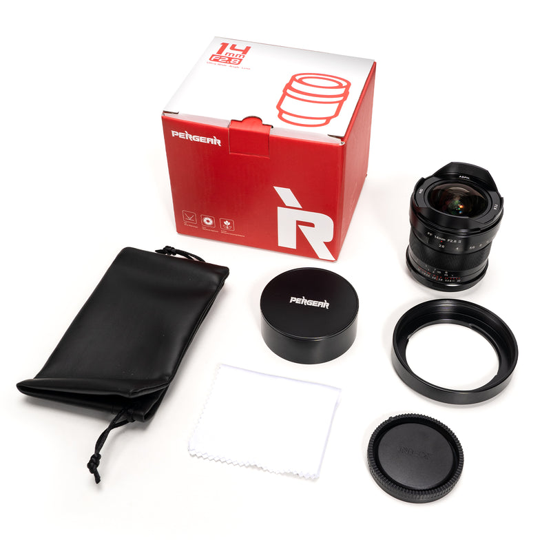 Pergear 14mm F2.8 II Full-Frame Manual Lens for Sony, Nikon, Canon, Leica Cameras