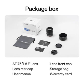 Viltrox AF 75mm F1.8 EVO APS-C Lens for Fuji Sony and Nikon Cameras