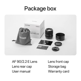 Viltrox AF 90mm F2.2 EVO APS-C Lens for Sony Fuji and Nikon Cameras