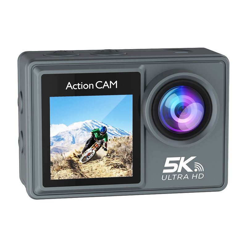 Pergear 5K 50MP 170° Wide Angle Action Camera, Waterproof Anti-shake 5