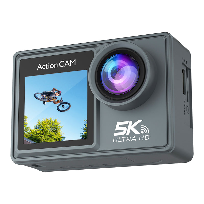 Pergear 5K 50MP 170° Wide Angle Action Camera, Waterproof Anti-shake 5K Action Camera