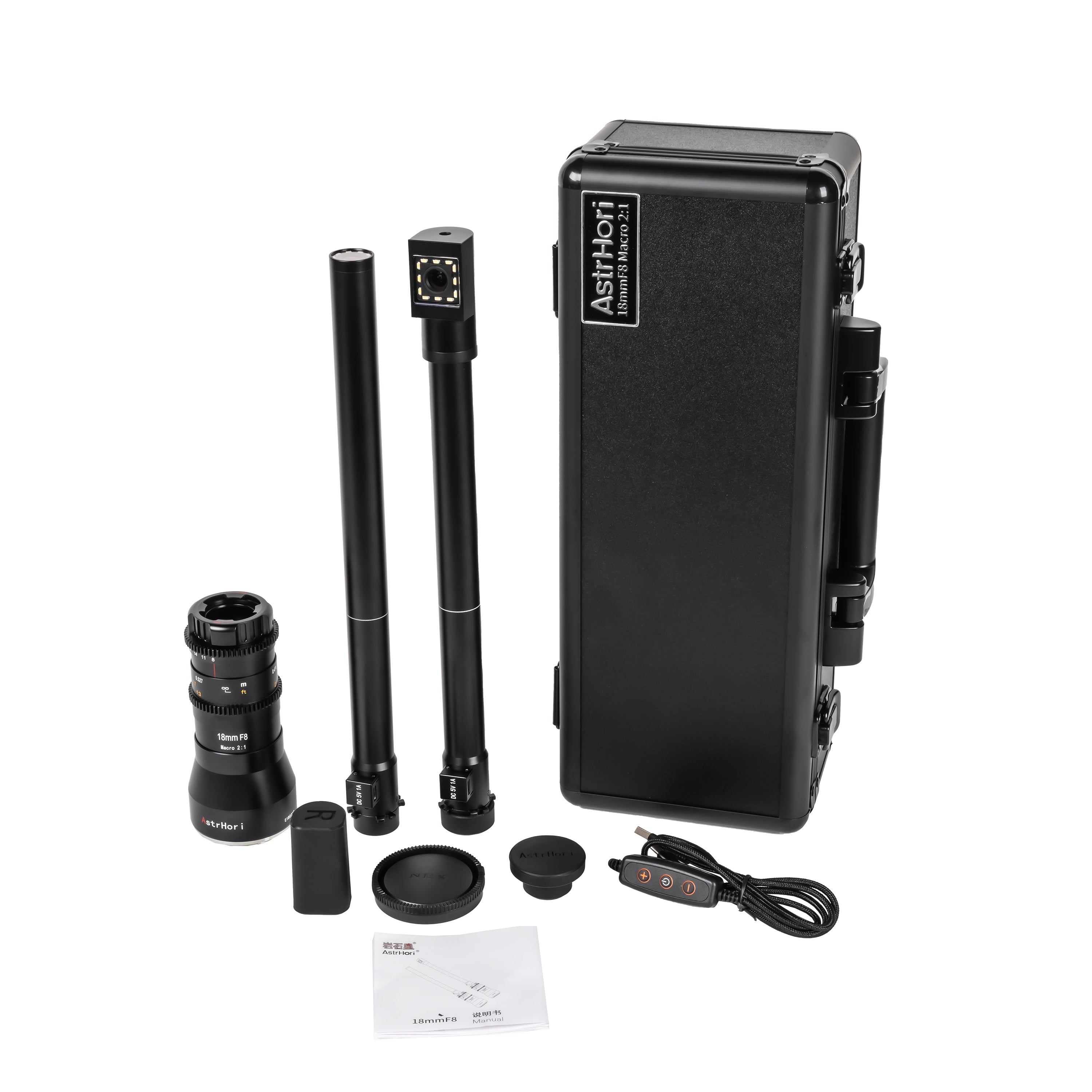 AstrHori 18mm f/8 2x Periscope Probe Macro Lens for Sony/Nikon/Fuji/Canon/M4/3 Cameras