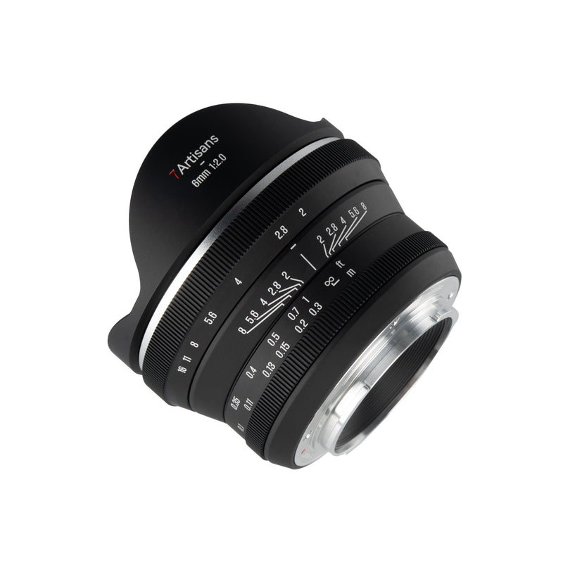 7Artisans MF 6mm f/2.0 APS-C Lens for X/E/Z/EOS-R and M4/3 Mount