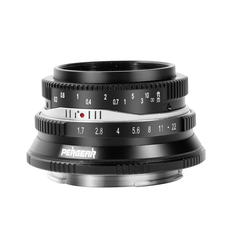 Pergear 25mm F1.7 Large Aperture Lightweight MF APS-C Lens