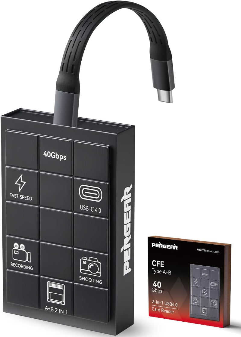 Card Reader for Pergear Master 4.0 CFexpress Type A/B Memory Card