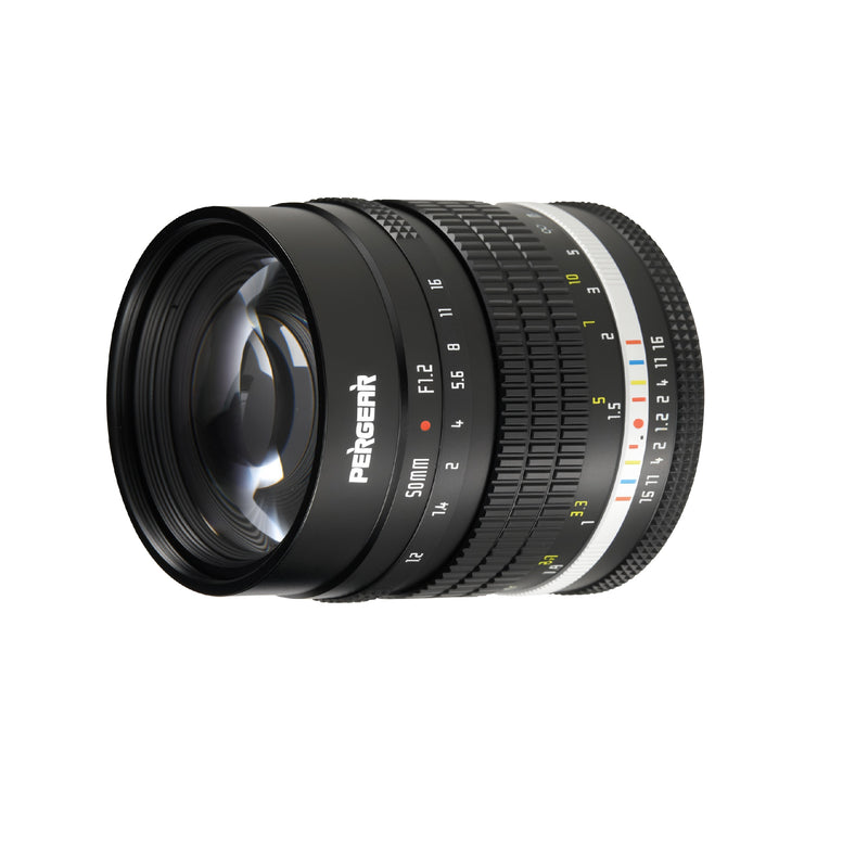 Pergear 50mm F1.2 APS-C Large Aperture MF Lens for X/E/Z/RF and M4/3 Mount Cameras