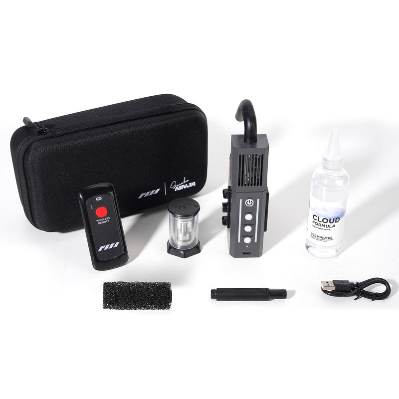 SmokeGENIE SmokeNINJA Battery-Powered Wireless Portable Smoke Machine, Full Kit