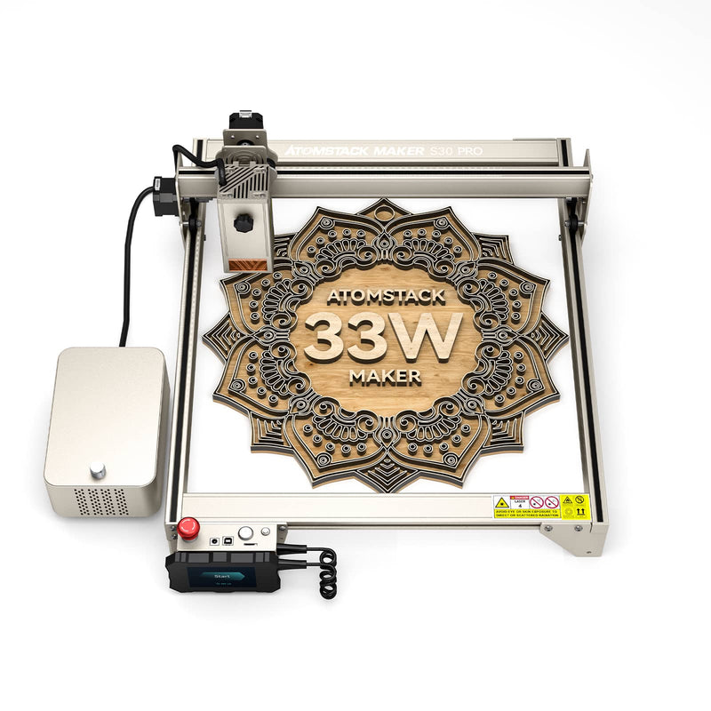 Atomstack S30 Pro X30 Pro 33-36W Laser Engraver Machine, With F30 Pro Air Assist Kit