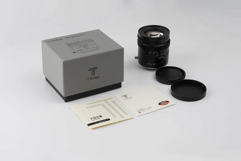 TTArtisan 50mm F1.4 Full-frame Tilt Lens for Sony/Fuji/Nikon and M4/3 Cameras
