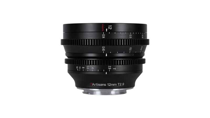 7Artisans 12mm T2.9 Wide-angle Manual Focus Cine Lens