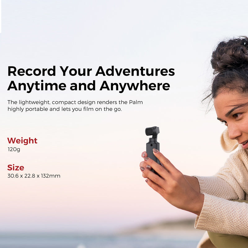 FIMI Palm XIAOMI 3 Axis Gimbal Stabilizer with 4K Smart Camera pocket cameras
