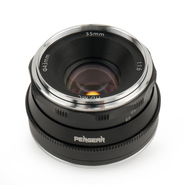 Pergear 35mm F1.6 Manual Focus Prime Fixed Lens