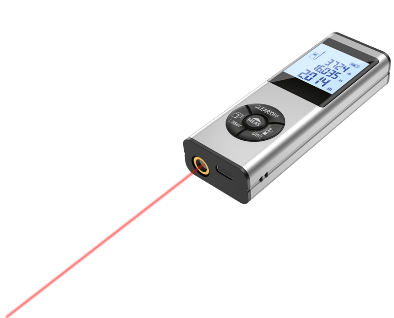 LAOFAS Aluminum Alloy Laser Rangefinder, 196ft/60M Laser Measurement Tool