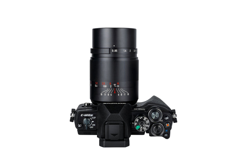 7Artisans 25mm f/0.95 Large Aperture APS-C Manual Focus Lens for Fuji, Sony, Nikon, M43, and Canon Cameras