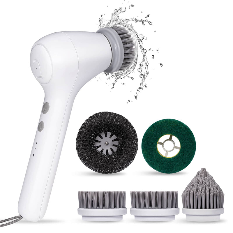 Electric Spin Scrubber with Battery , Cordless Cleaning Brush with Smart  Display, Electric Tile Floor Scrubber with 8 Brushes, Powerful Shower  Scrubber for Wall/Floor/Bathroom 