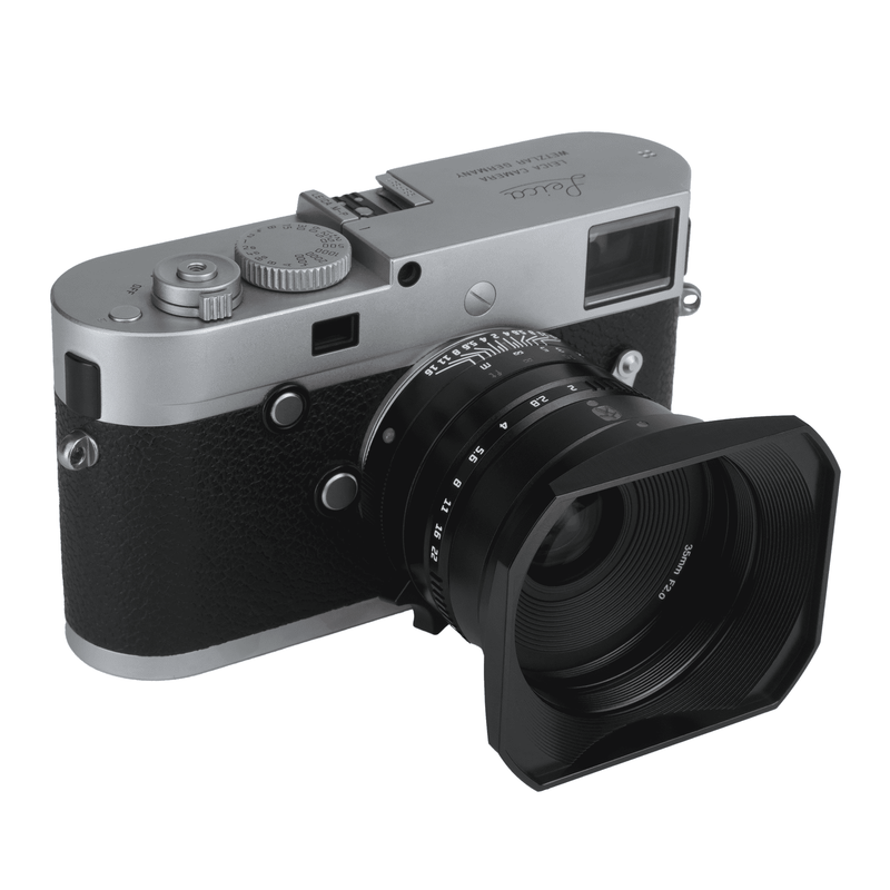 7Artisans WEN 35mm F2.0 Leica M Mark II, with Square Lens Hood 7Artisans WEN 35mm F2.0 Leica M Mark II, with Square Lens Hood