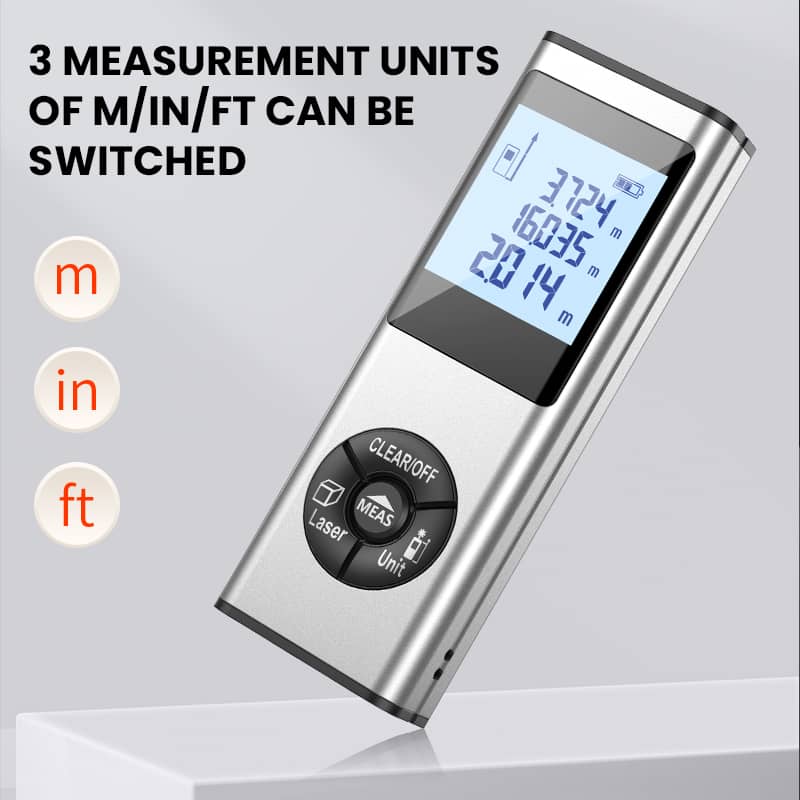 40M Digital Level Laser Distance Meter Range Portable Usb Charging  Rangefinder Infrared Measuring Ruler Distance Measuring