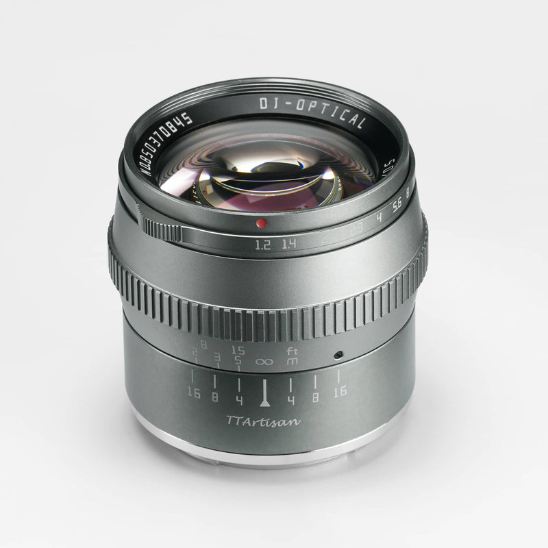TTArtisan APS-C Trio Titanium Grey Lens Kit, include 17mm f1.4, 35mm f1.4 and 50mm f1.2 Lenses