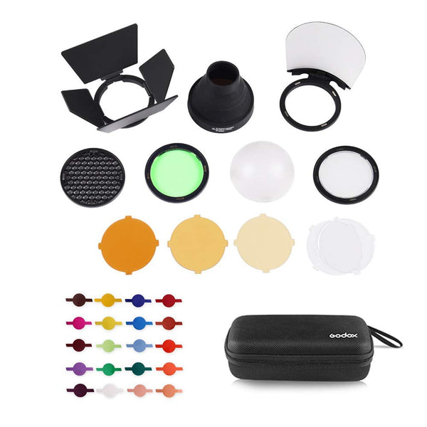 Godox AK-R1 Accessories Kit with PERGEAR Color Effect Gel Kit
