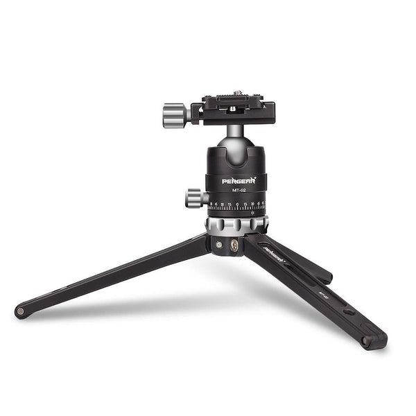 Pergear MT-02 Mini Tripod with 360° Fluid Rotation Tripod Ball Head