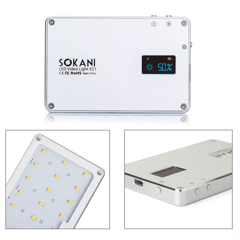 SOKANI X21 Pocket-Sized On Camera LED Video Light