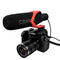 Comica CVM-V30 PRO Camera Microphone Electric Super-Cardioid Directional Condenser Shotgun Video Microphone for Canon Nikon Sony Panasonic DSLR Camera with 3.5mm Jack (Black)