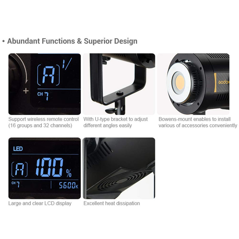 Fv150 Godox FV150 150W High Speed Sync Flash and Continuous LED Light – Pergear