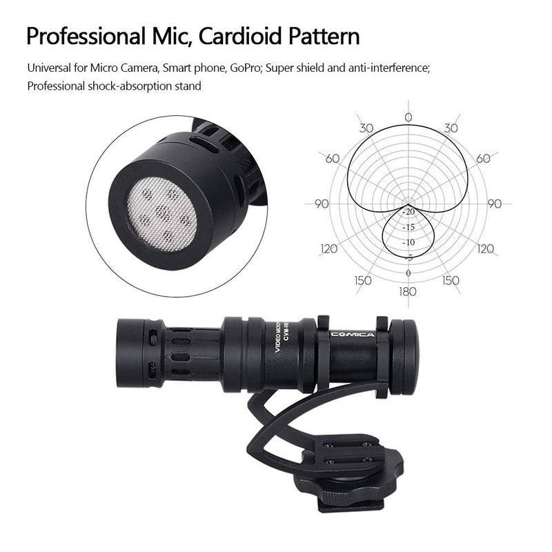 COMICA CVM-VM10-K2 Smartphone Shotgun Video Microphone