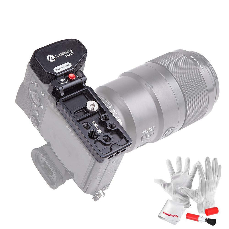 Quick Release L-Beugel Camera Grip met Standaard Mount CNC Aluminium Quick Release L-Beugel Camera Grip met Standaard Mount CNC Aluminium